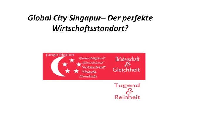 Singapur - Von einem Fischerdorf zur globalen Stadt