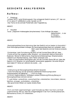 Wie analysiert man am besten ein Gedicht? Gedichtanalyse mit Formulierungshilfen für 6., 8. und 9. Klasse + PDF mit Lösungen