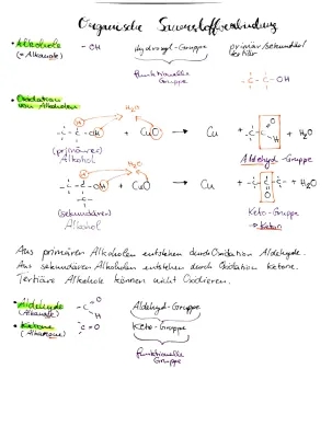 Oxidation von Alkoholen und Funktionelle Gruppen: Einfache Erklärungen für Schüler