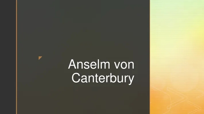 Anselm von Canterbury: Einfach erklärt - Ontologischer Gottesbeweis, Geschichte und Mehr