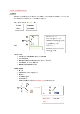 Ester Herstellung: Von Essigsäure zu Ethylacetat