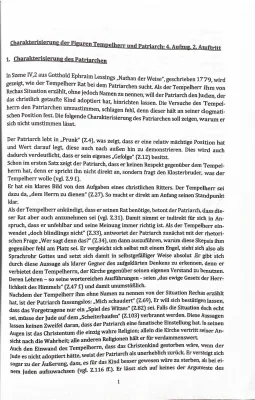 Charakterisierung von Nathan dem Weisen - Zusammenfassung und Analyse