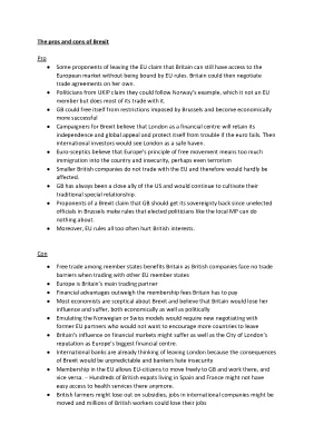 Brexit Pros and Cons: Reasons, Consequences, and Effects