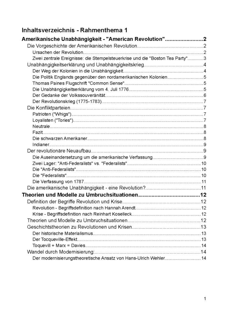 Rahmenthema 1: Krisen, Umbrüche und Revolutionen - die komplette Zusammenfassung für das Abitur 2022 Geschichte Niedersachsen