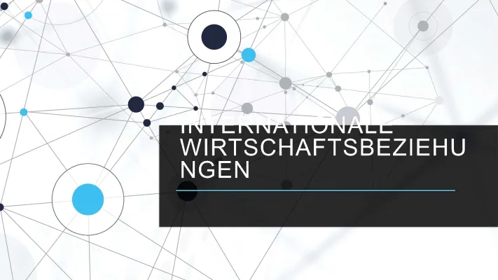 Was sind internationale Wirtschaftsbeziehungen? Studium & Master