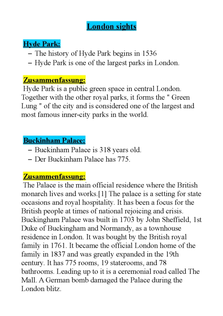 Explore Hyde Park and Buckingham Palace in London