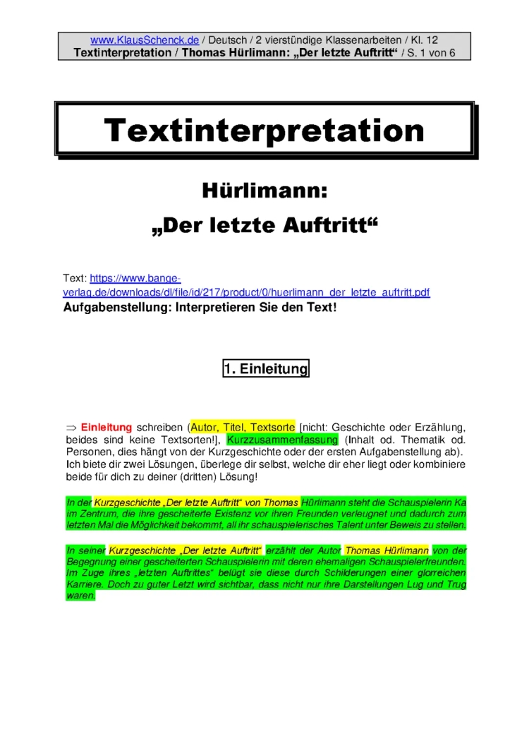 Deutsch-Abitur Sachsen Aufgaben und Lösungen: Visualisierte Methoden im Unterricht