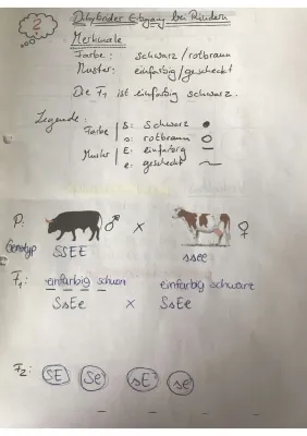 Dihybrider Erbgang bei Rindern