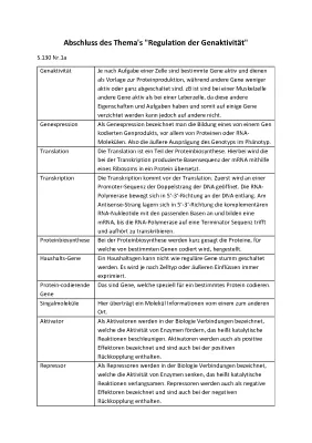 Differenzielle Genaktivität und Genregulation einfach erklärt – Alles über Transkriptionsfaktoren und Proteinbiosynthese