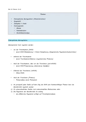 Genregulation & Stammbaumanalyse Arbeitsblatt - Meiose, Rekombination & mehr