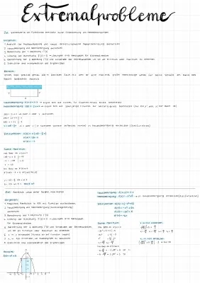 Wie du Extrema berechnest: Aufgaben und Lösungen für Rechteck und Dreieck
