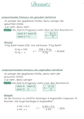 Dreisatz Erklärung für Dummies: Proportional, Antiproportional & Zusammengesetzt