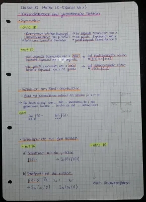 Kurvendiskussion und Ganzrationale Funktionen - Aufgaben mit Lösungen für Klasse 11 und 12