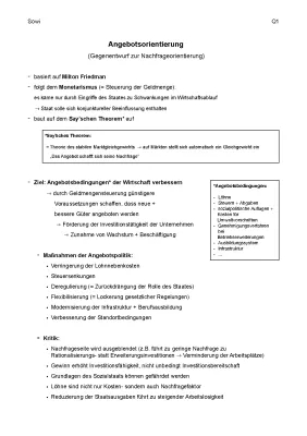 Angebotsorientierte und Nachfrageorientierte Wirtschaftspolitik einfach erklärt für Kids