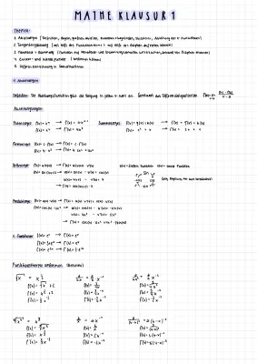 Ableitungen und Differentialrechnung 11. Klasse: Aufgaben und Lösungen PDF