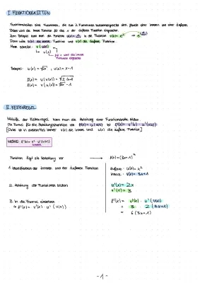 Kettenregel und Produktregel: Übungen, Beispiele und Lösungen für Mathe