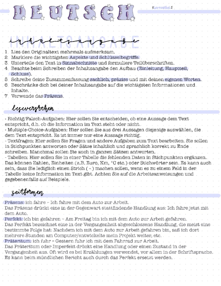 Deutsch ZAP 2021-2024: Lösungen, Übungen und Themen