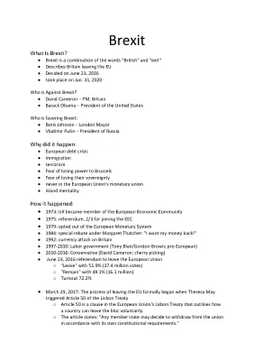 Brexit: Einfach erklärt mit Gründen, Folgen und Zusammenfassung