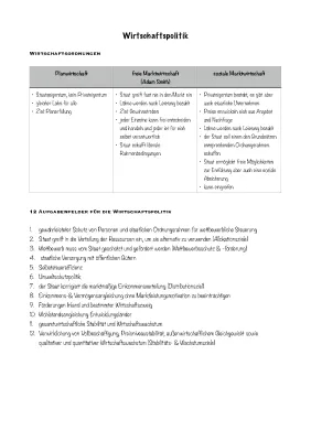 Soziale vs. Freie Marktwirtschaft & Planwirtschaft - Einfach erklärt