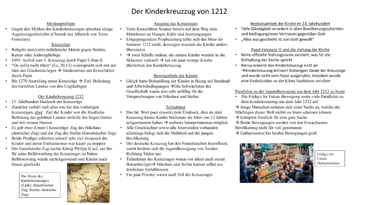 Kinderkreuzzug 1212: Einfach Erklärt und Referat