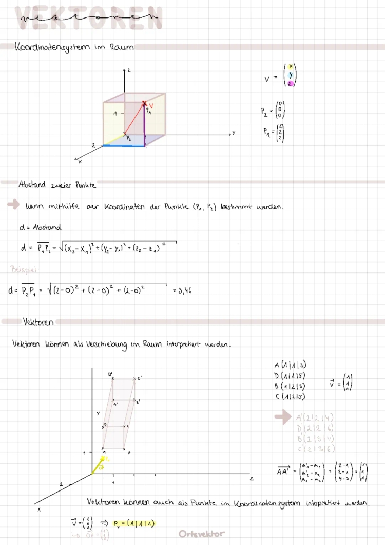 Vektoren: Parameterform, Koordinatenform & Skalarprodukt - Tipps & Rechner für dich!