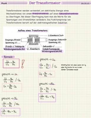 Transformator Aufbau & Funktion einfach erklärt - Skizze, Schaltplan und Anwendung