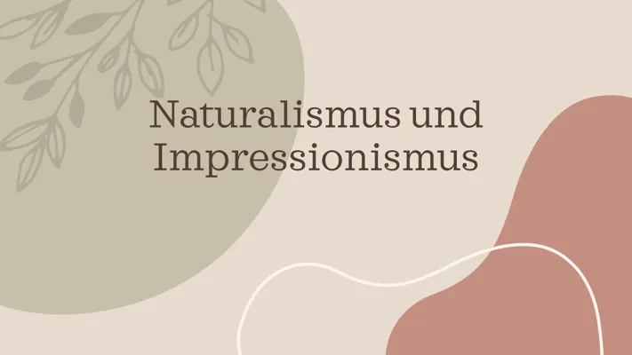 Der Unterschied zwischen Impressionismus und Naturalismus in der Literatur