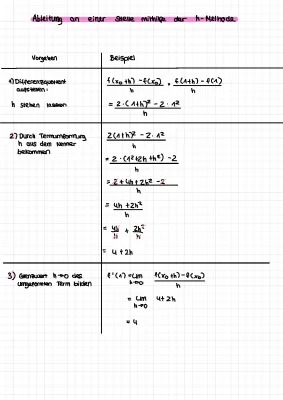 Die h-Methode: Deine einfache Anleitung mit Beispielen und Lösungen