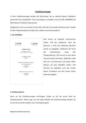 Praktikumsmappe: So machst du das Deckblatt für deinen Praktikumsbericht 9. Klasse und mehr