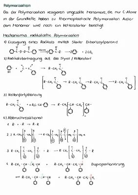 Radikalische Polymerisation, Taktizität und Kunststoffe einfach erklärt