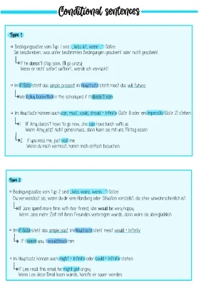 If Clauses Typ 1, 2, 3 - Simple Beispiele und Übungen mit Lösungen