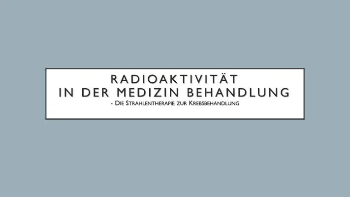 Was ist Strahlentherapie? Arten, Nebenwirkungen und mehr