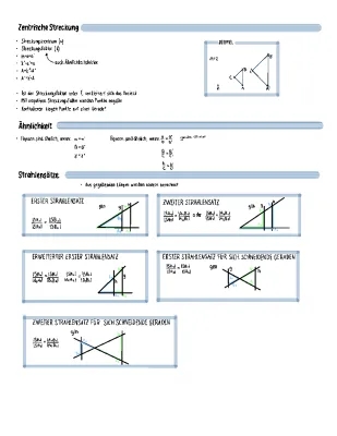 Zentrische Streckung und Strahlensätze einfach erklärt PDF