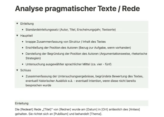 Analyse pragmatischer Texte Beispiel und Stilmittel PDF