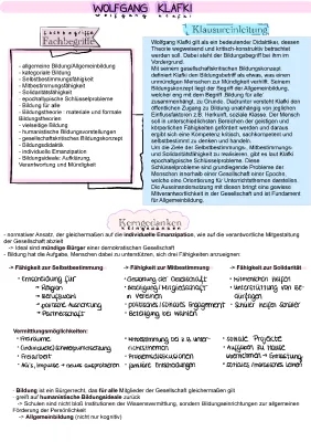 Klafki Bildungstheorie einfach erklärt: pdf, Schlüsselprobleme, Didaktik & Kategoriale Bildung