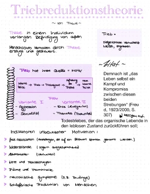 Triebreduktionstheorie und Triebe des Menschen nach Freud: Einfach erklärt