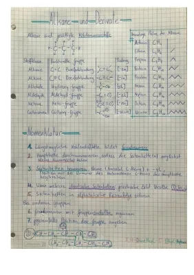 Nomenklatur der Alkane: Einfach erklärt mit Übungen und Lösungen