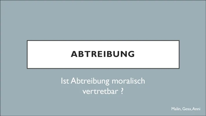 Abtreibung: Ethik, Pro-Contra und Fallbeispiele