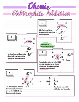 Einfach erklärt: Elektrophile Addition und Radikalische Substitution