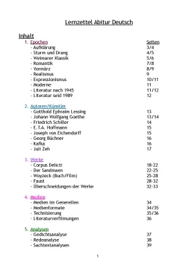 Deutsch Abitur Hessen 2024: Lernzettel, Bücher, Epochen - Alles Drin!