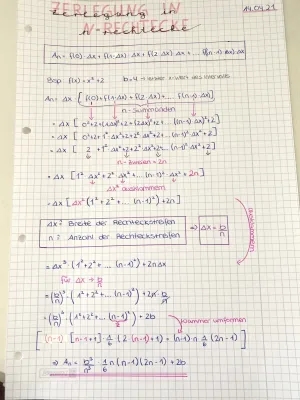 Flächeninhaltsfunktion/ Integralrechnung 