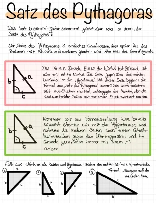 Satz des Pythagoras einfach erklärt + PDF und Übungsaufgaben