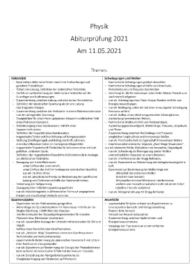 Physik Abi 2022 bis 2024 Aufgaben mit Lösungen! Physik Leistungskurs BW, Niedersachsen und Sachsen