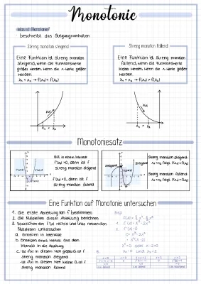 Monotonie in Mathe: Definition, Beispiele und Rechner für Kinder