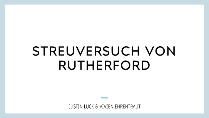 Rutherfordscher Streuversuch