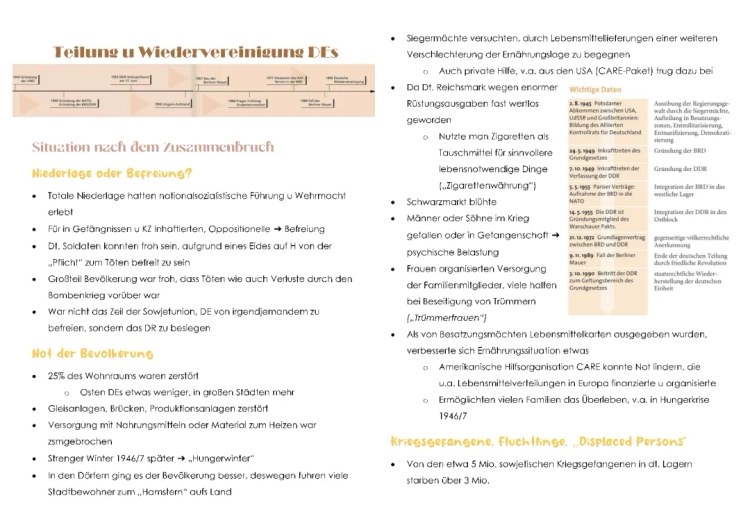 Deutschland nach 1945: Was war die Besatzungszeit und wie kam es zur Wiedervereinigung?