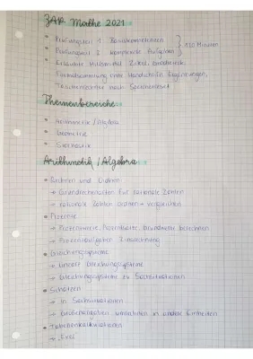 Mathe für die ZAP/ZP 10 NRW 2021: Lernzettel und Lösungen