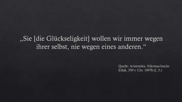 Aristoteles' Glück einfach erklärt - Eine kurze Zusammenfassung der Lebensformen und Tugenden