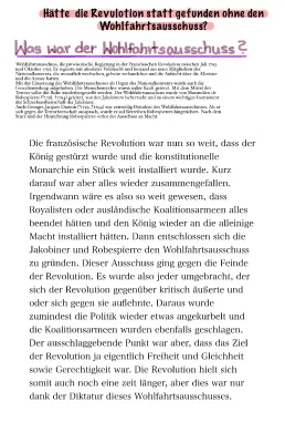 Was machte der Wohlfahrtsausschuss in der Französischen Revolution? Einfach erklärt!