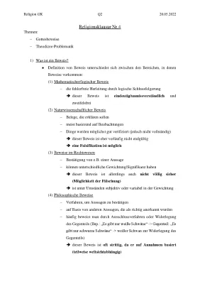 Einfache Erklärungen: Gottesbeweise & Hiob - Kosmologischer und Ontologischer Beweis